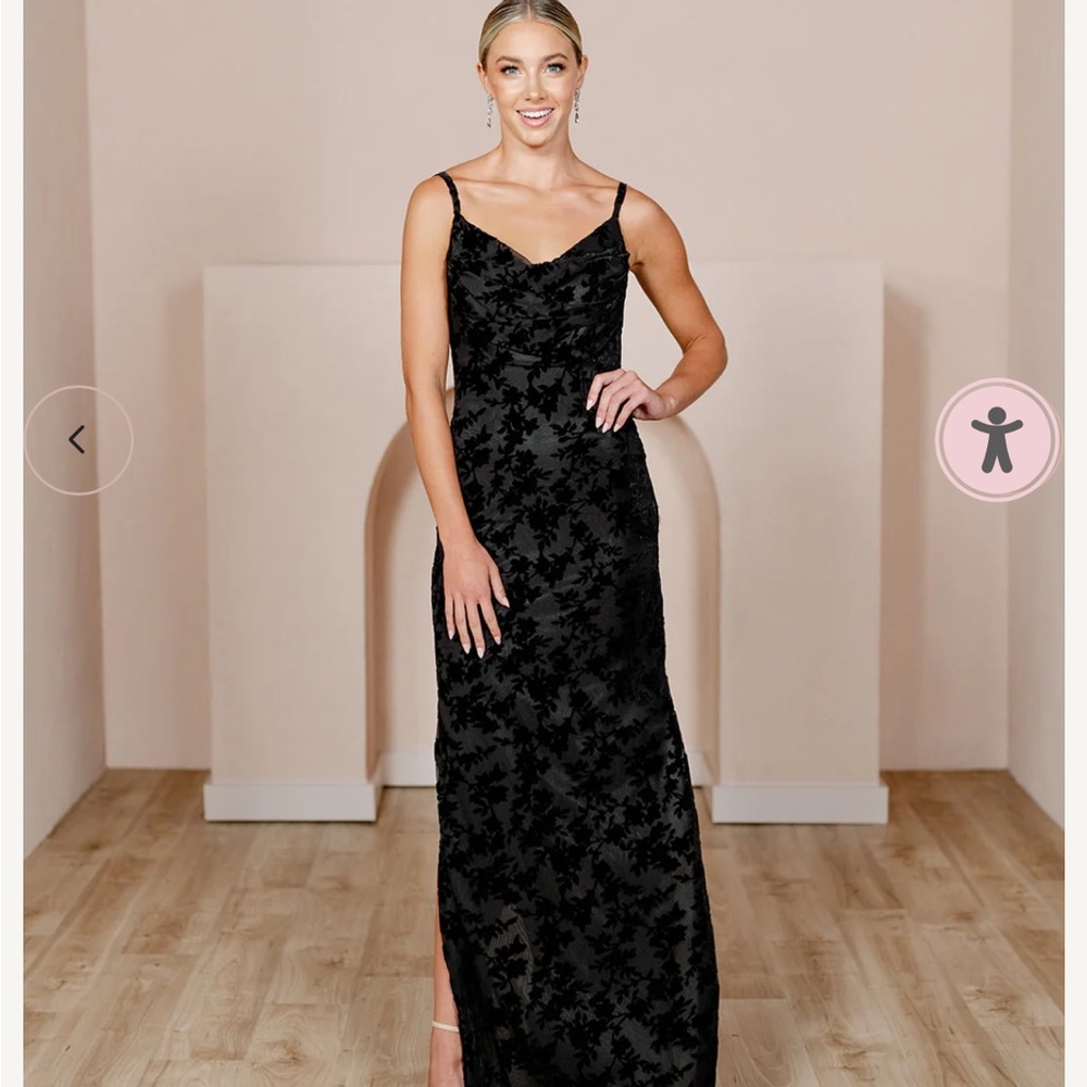 Revelry Skye floral burnout velvet dress